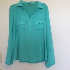 Mint green blouse